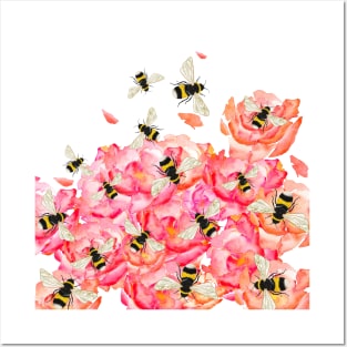 Bee Blossoms Posters and Art